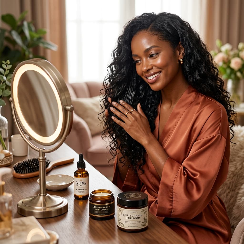 Weekly Deep Treatment: How 2Black Darkening Hair Cream Transforms Damaged Hair